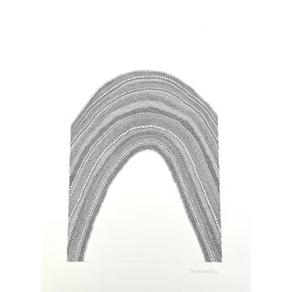 Minimalist Abstract Drawing With Black Ink For Sale