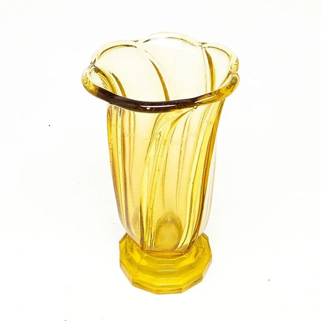 Art Deco Vase from Val Saint Lambert, Belgium, 1950s For Sale - Image 6 of 7