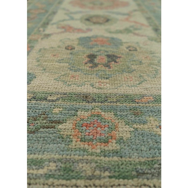 Turkish Turkish Oushak Rug 2'2" x 7'11" #20212 For Sale - Image 3 of 8