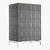Cb2 Faux Shagreen Embossed Tall Chest For Sale - Image 10 of 10