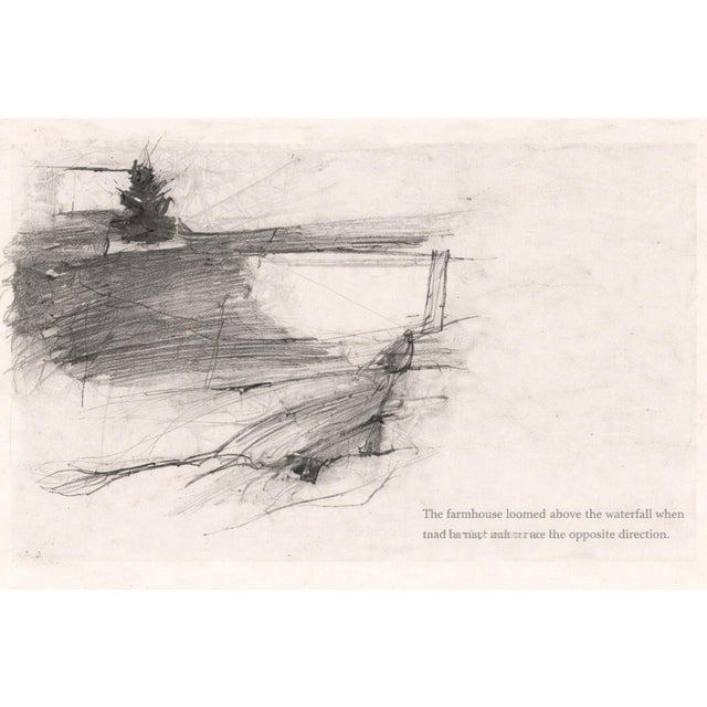 Andrew Wyeth Mid 20th Century Wyeth Study Pair — Hillside Waterfall Study & Landscape Composition — Plates 41–42 For Sale - Image 4 of 12