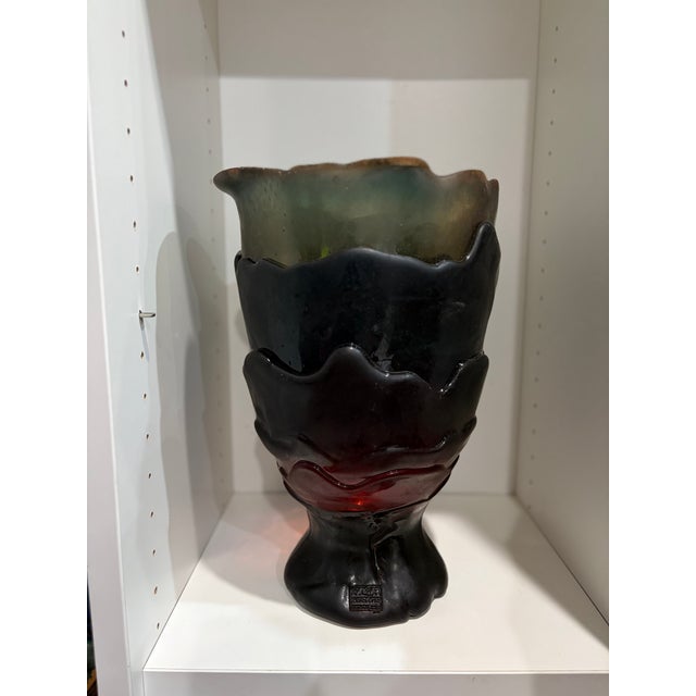 Large soft resin vase designed by Gaetano Pesce in 1995 for the Fish Design collection, produced by Corsi Design Factory...