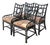 Vintage Palecek Medallion Back Rattan Chairs - Set of 4 For Sale