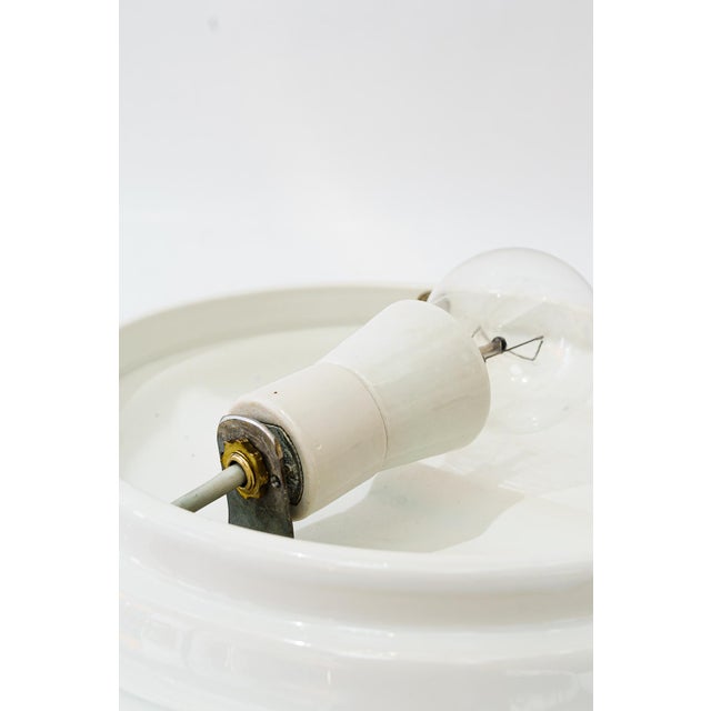 Bauhaus Porcelain Ceiling Lamp, 1920s For Sale - Image 9 of 11