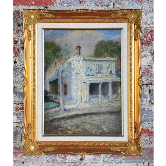 This Claude Buck "Birthplace House in the Bronx 1913" is a signed, original oil painting. Oil painting on board size...