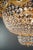 Metal 21st Century Art Deco Low Plafonnier Crystal Chandelier in Gold Lustre Brass Xxl For Sale - Image 7 of 12
