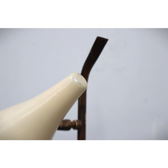 Italian Brass and Marble Table Lamp by Oscar Torlasco for Lumen, 1950s For Sale - Image 12 of 14