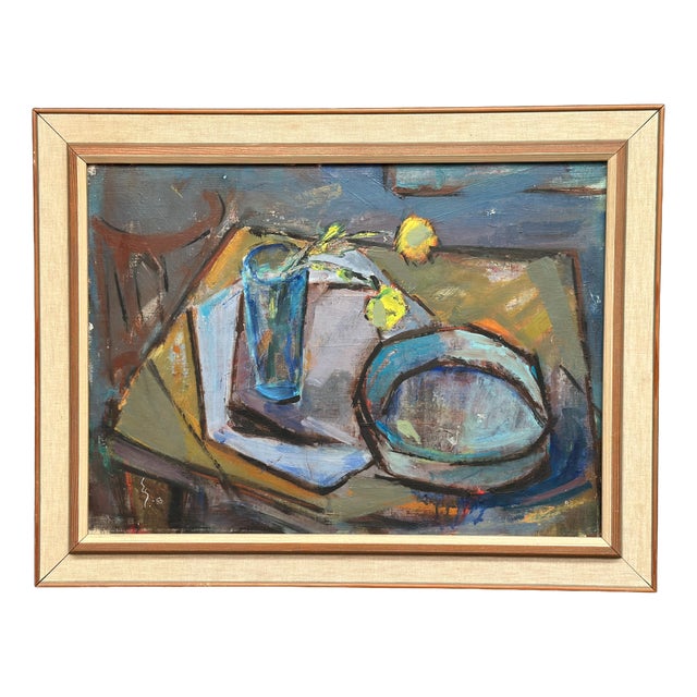 Ernst Grundvig, Nature Morte, 1950s, Oil on Canvas, Framed For Sale