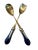 Late 19th Century Wedgwood Jasperware Cobalt Serving Set Salad Spoon and Fork- 2 Pieces For Sale In New York - Image 6 of 6