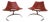 Scimitar IS63 Leather Lounge Chairs by Preben Fabricius & Jørgen Kastholm, 1950s, Set of 2 For Sale