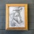 1980s Vintage Original Female Nude Charcoal Study Drawing 1980 Vintage Frame For Sale - Image 5 of 5