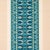 Sample- Schumacher Sandor Stripe Embroidery Fabric in Peacock For Sale