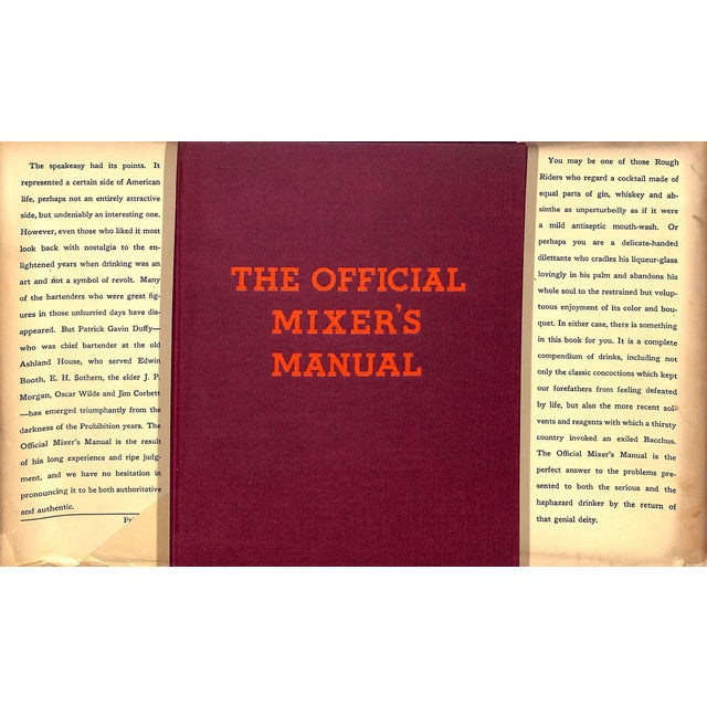 Traditional "The Official Mixer's Manual" 1934 Duffy, Patrick Gavin For Sale - Image 3 of 12