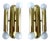 Vintage Brass Sconces in the style of Sciolari, 1970s, Set of 2 For Sale