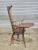 Brown Late 20th Century Windsor Style Desk Fan Back Writing Arm High Back Chair Bench Made Ohio For Sale - Image 8 of 11