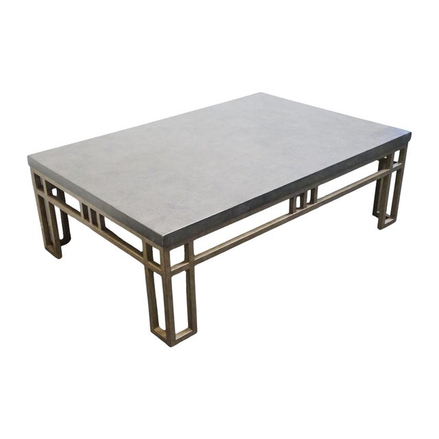LEXINGTON FURNITURE Cypress Point Tommy Bahama Monterea Travertine 56" Accent Coffee Table 561-943 18" High 56" Wide 38"...