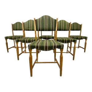 1960s Set of 6 Dining Chairs by Henning Kjaernulf
