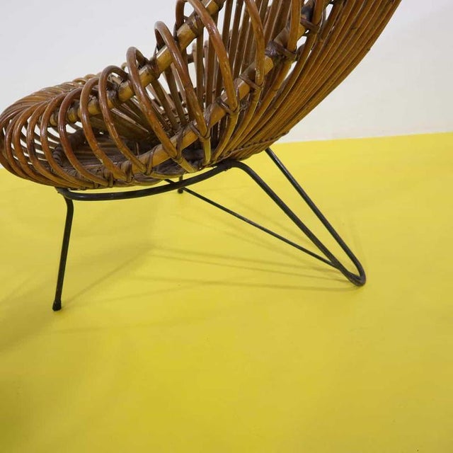 Rattan Ring Chairs and Table by Janine Abraham and Dirk Jan Rol, Set of 3 For Sale - Image 17 of 18