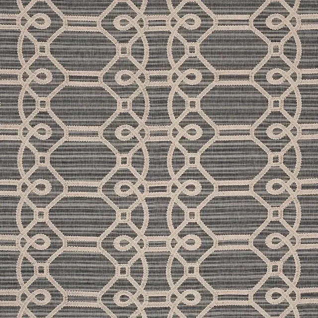 With an intentionally irregular strie ground and a fanciful updated trellis pattern, Ziz Embroidery is truly unique,...