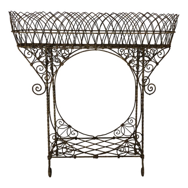 Regency Wire Work Plant Stand For Sale