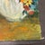 1950’s Impressionist Woman in Hat With Bouquet of Flowers Portrait Painting For Sale - Image 4 of 5