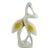 Art Deco Hungarian Porcelain Swan Couple Statuette from Holloaza, 1930s For Sale - Image 6 of 6