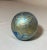 Vintage Hand Blown Aurene Iridescent Sphere Shaped Studio Art Glass Paperweight For Sale - Image 4 of 12