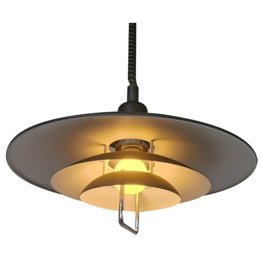 Vintage Swedish Rise and Fall Ceiling Lamp, 1970s For Sale