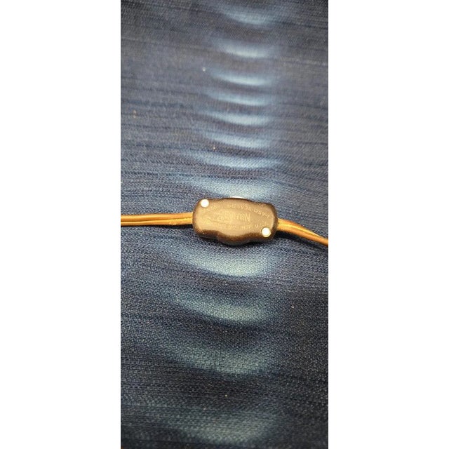 Vintage Stiffel Glass and Golden Colored Table Lamp For Sale - Image 9 of 12