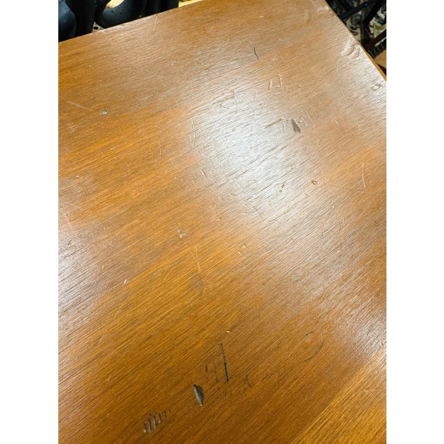 Vintage Turned Wood Drop Leaf Table For Sale - Image 17 of 18