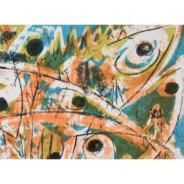 Impressionist Robert Holdeman, Fish #3, 1954 For Sale - Image 3 of 6