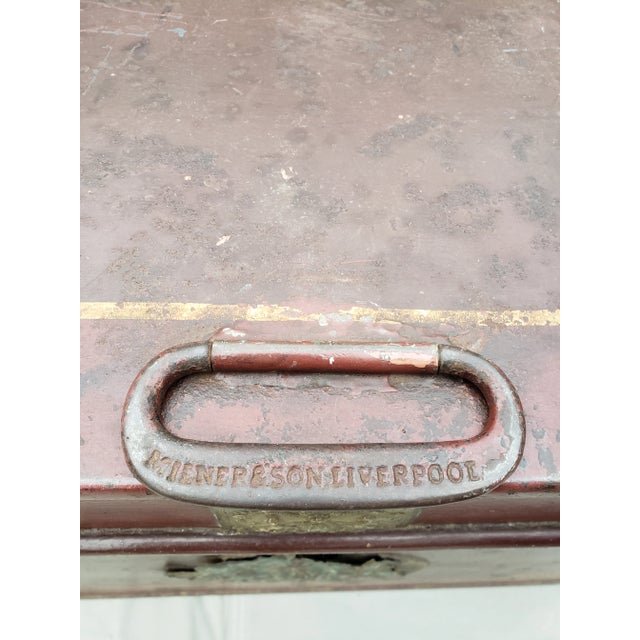 Antique (Dated 1849) English Safe Box "Milner's Portable Fire Resist Patent 212" For Sale - Image 12 of 12