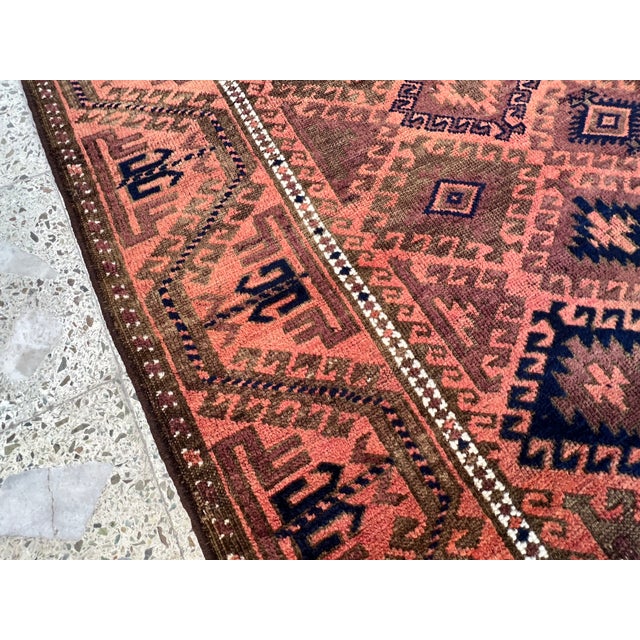 Textile Antique Turkmen Yomut Hand-Knotted Wool Area Rug - 5'3" X 8'1" For Sale - Image 7 of 14