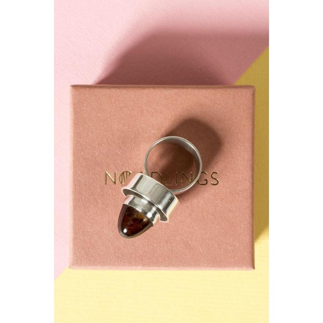 Silver and Amber Ring by Niels Erik From, 1960s For Sale - Image 4 of 9