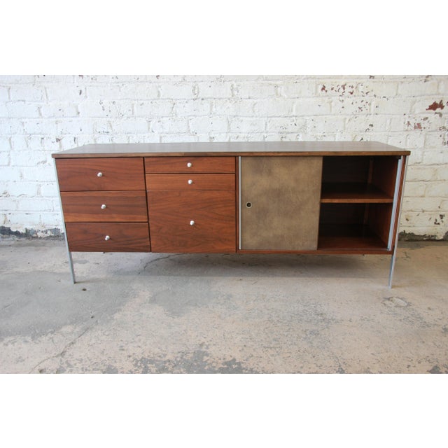 Paul Mccobb Area Plan Units Mid Century Modern Walnut Low Credenza Chairish