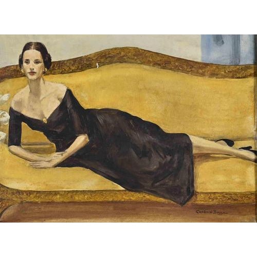 Oil on cardboard realized in the early 20th Century. Hand signed lower right. Framed dimensions: cm 46.5x59.5 A refined...