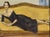 Oil on cardboard realized in the early 20th Century. Hand signed lower right. Framed dimensions: cm 46.5x59.5 A refined...