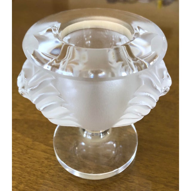 Vintage Lalique Cigarette Holder or Candle Holder. Excellent Condition. Purchased in 1980.