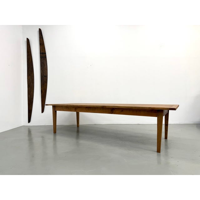 Wood Monumental Pine Farmhouse Table, 1970s For Sale - Image 7 of 18