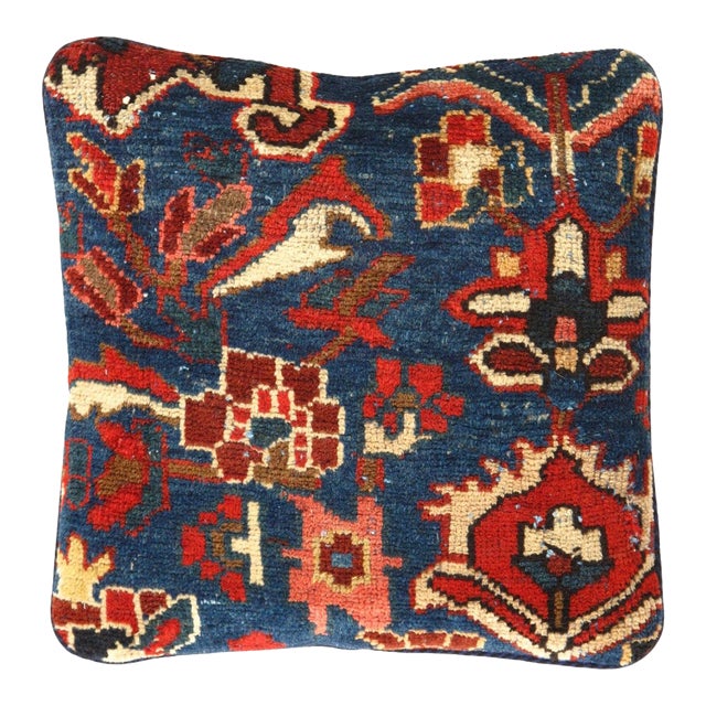 Pasargad Vintage Hand Knotted Farahan Rug Pillow For Sale