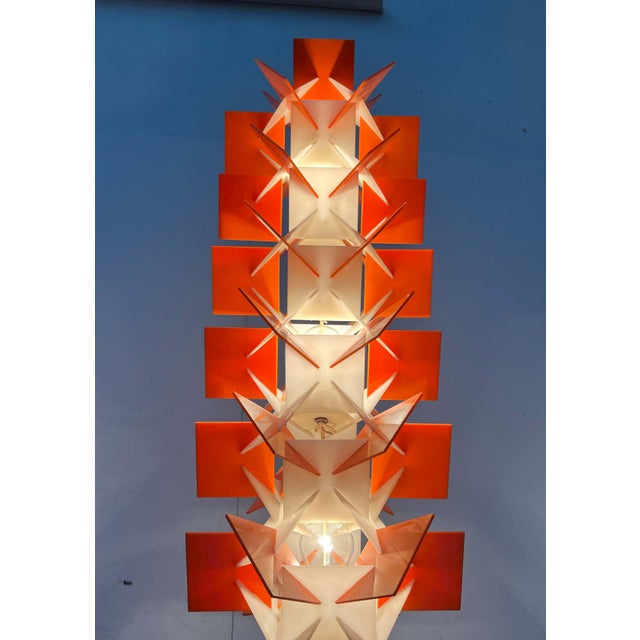Plastic Mid-Century Modern Space Age German Acrylic Floor Lamp, 1960s For Sale - Image 7 of 18