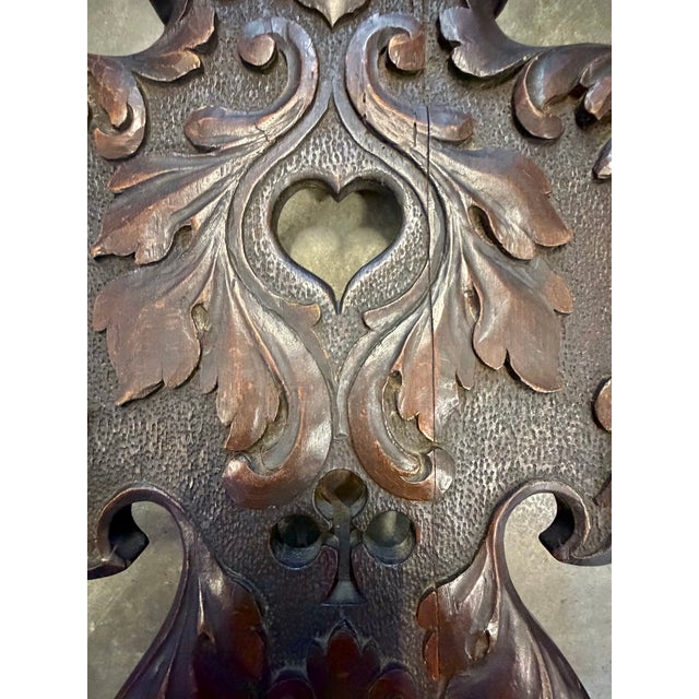 Antique Hand-Carved Welsh Hall Chair For Sale - Image 9 of 12