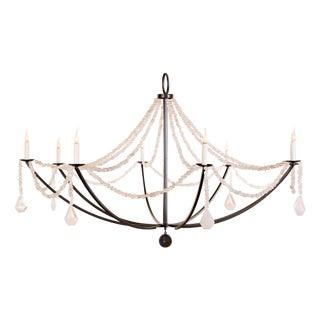 Crystal Drape Chandelier by Lowcountry Originals For Sale
