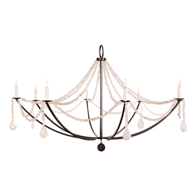 Crystal Drape Chandelier by Lowcountry Originals For Sale
