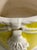 Vintage Pair Fitz and Floyd Large Size Yellow and White Tassel Cachepots For Sale - Image 11 of 17