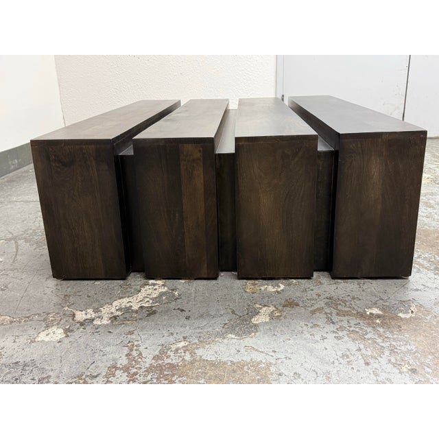 2010s Alder & Tweed Carson Mango Wood Coffee Table For Sale - Image 5 of 12