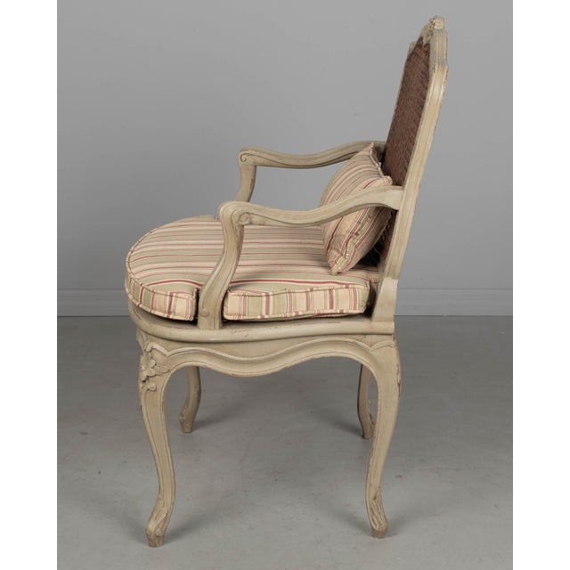 Late 20th Century Louis XV Style French Fauteuil or Arm Chair For Sale - Image 5 of 10