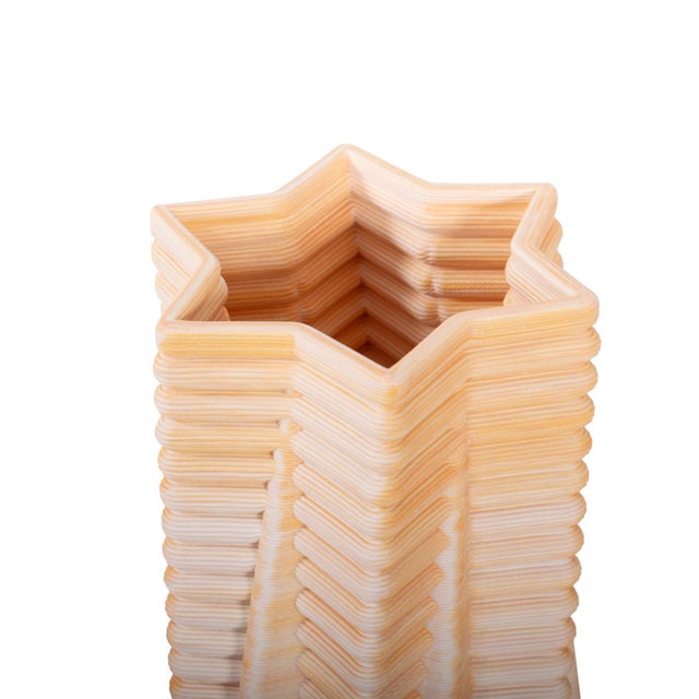 Kenneth Ludwig Chicago Linnet Grooved Vase- Short For Sale - Image 4 of 10