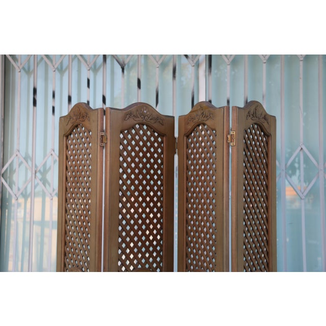 Antique French Wellesley Guild Hand Curved Room Divider ...
