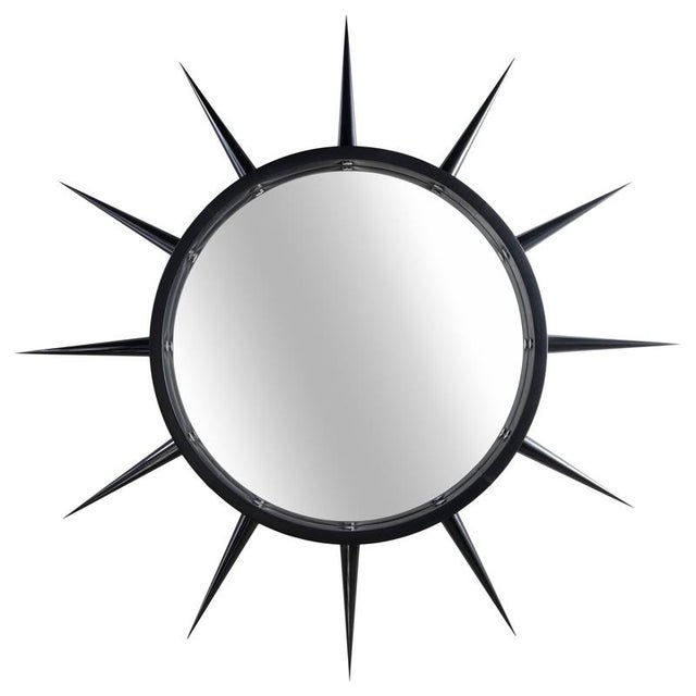 Punk Silver Maxi Sculptural Wall Mirror by GTG Design Couture For Sale - Image 11 of 11
